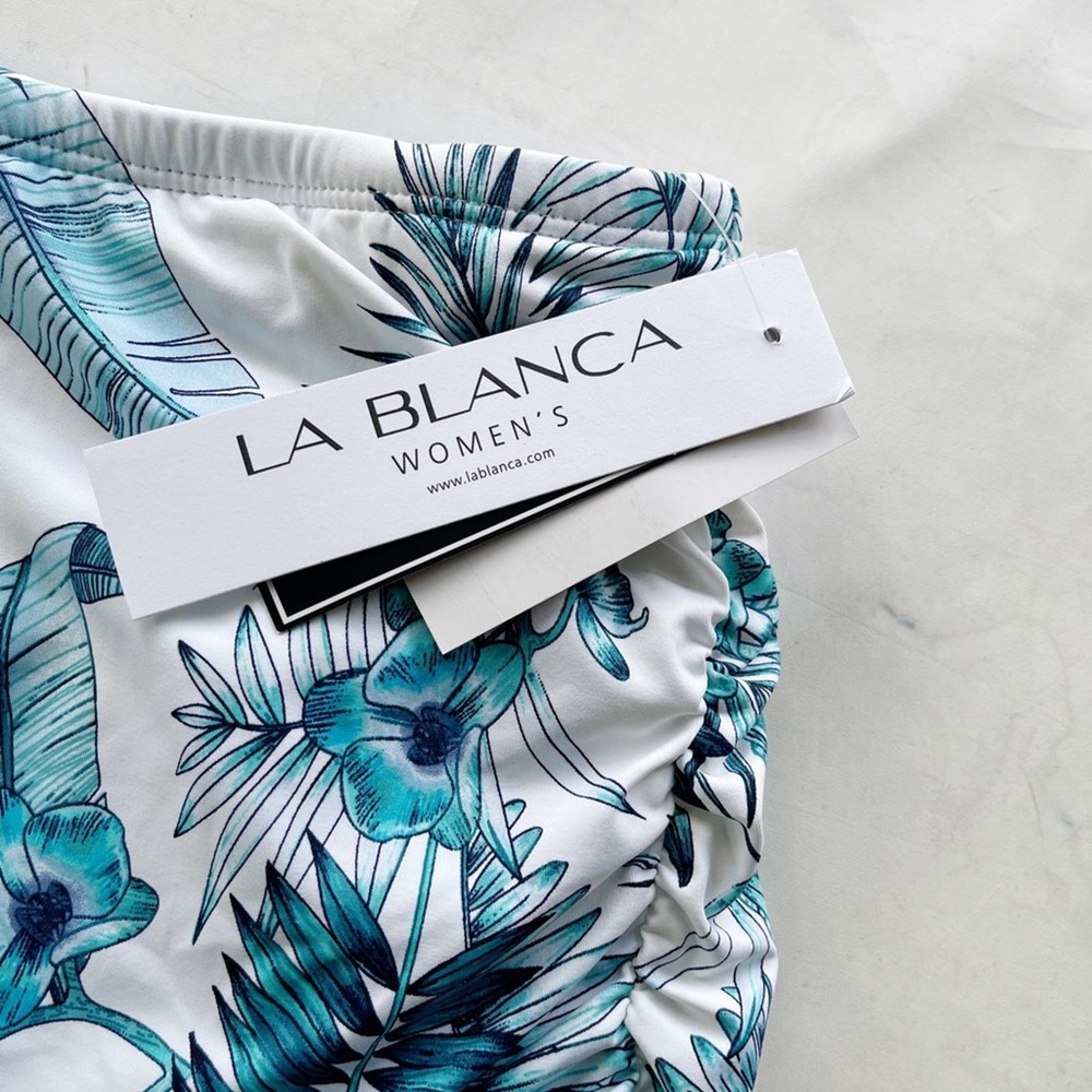 [La Blanca] NWT white floral swim skirt bottom plus size 22W - Picture 3 of 9